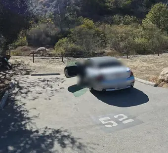 Leo Carrillo site 52, 360 photo: one car parked