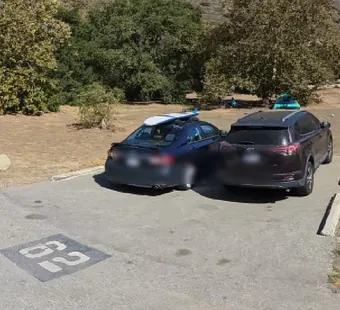 Leo Carrillo site 62, 360 photo: two cars parked side by side