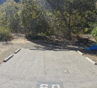 Leo Carrillo site 69, 360 photo: wide open pad, no vehicle