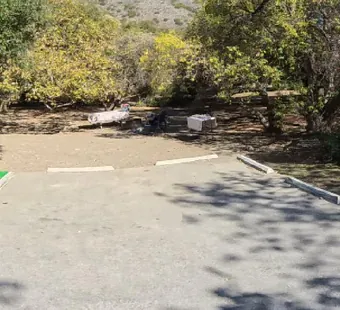 Leo Carrillo site 70, 360 photo: wide open pad, no vehicle