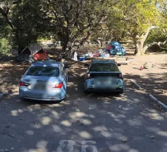 Leo Carrillo site 86, 360 photo: two cars parked side by side