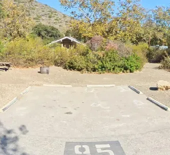 Leo Carrillo site 95, 360 photo: wide open pad, no vehicle