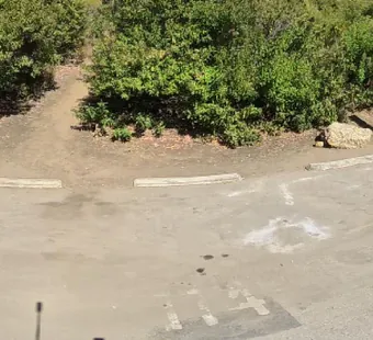 Leo Carrillo site 114, 360 photo: wide open pad, no vehicle