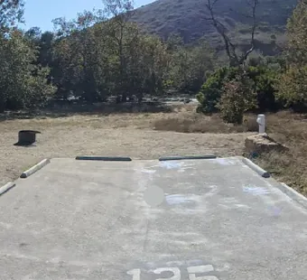 Leo Carrillo site 125, 360 photo: wide open pad, no vehicle