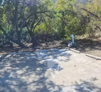 Leo Carrillo site 133, 360 photo: wide open pad, no vehicle