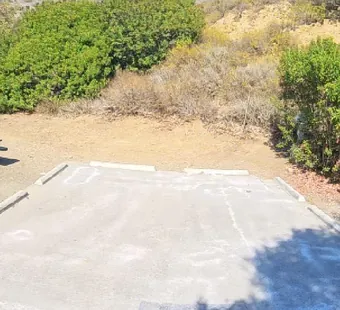 Leo Carrillo site 139, 360 photo: wide open pad, no vehicle