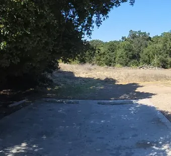 Malibu Creek site 53, 360 photo: heavy oak over the left