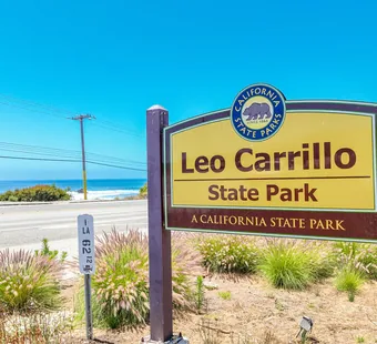 Leo Carrillo State Park entrance sign
